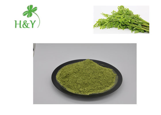 緑のワサビノキのオルリフェラ葉の粉、ワサビノキの葉の粉20gの試供品